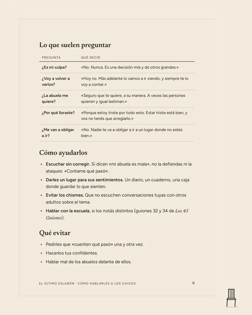 Página de Cómo hablarles a los chicos: preguntas que hacen y qué contestar
